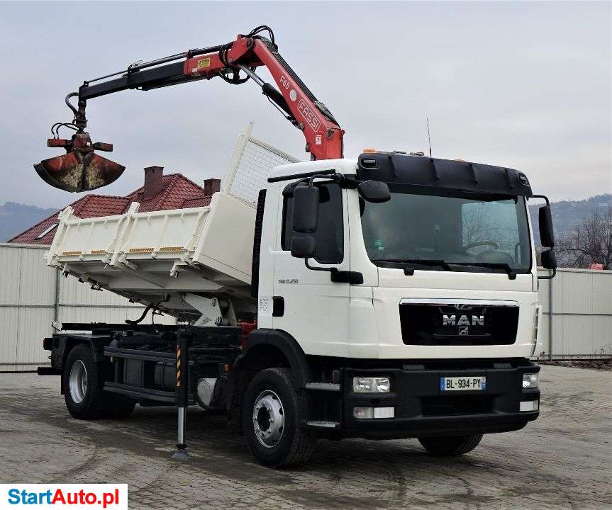 MAN TGM 15.250 Wywrotka 4,10m + HDS + PILOT!!!