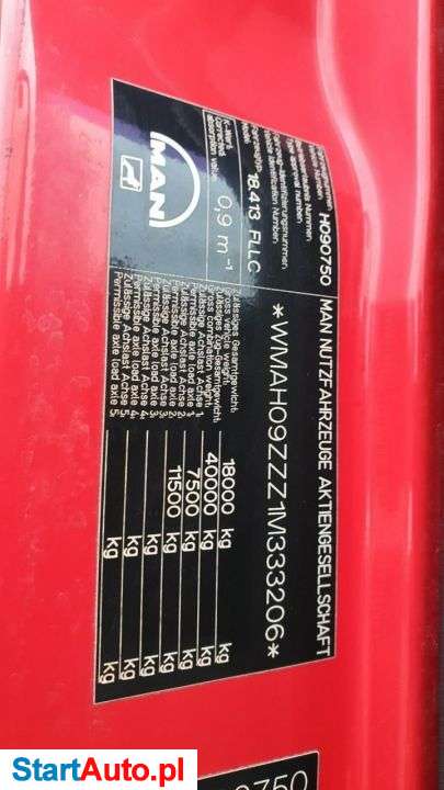 MAN TGA 410 Do Bydła