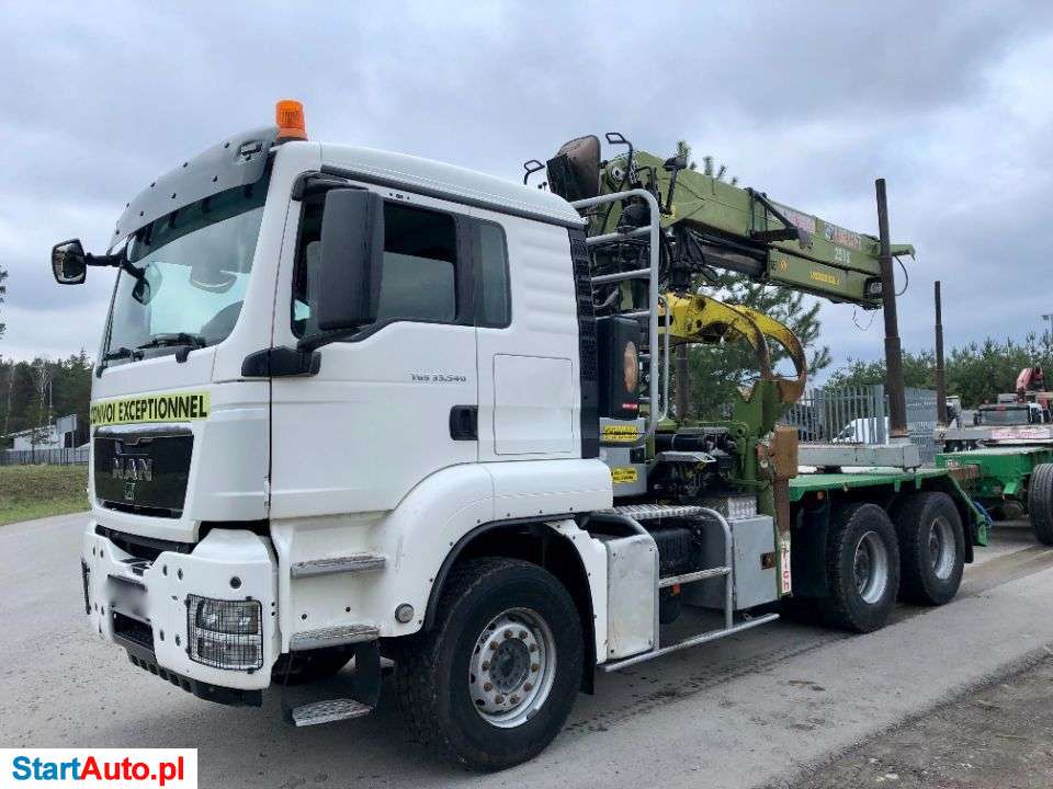 MAN TGS 540KM 6×4 Z Dzwigiem LOGLIFT 251S Do Drewna Dłużyca