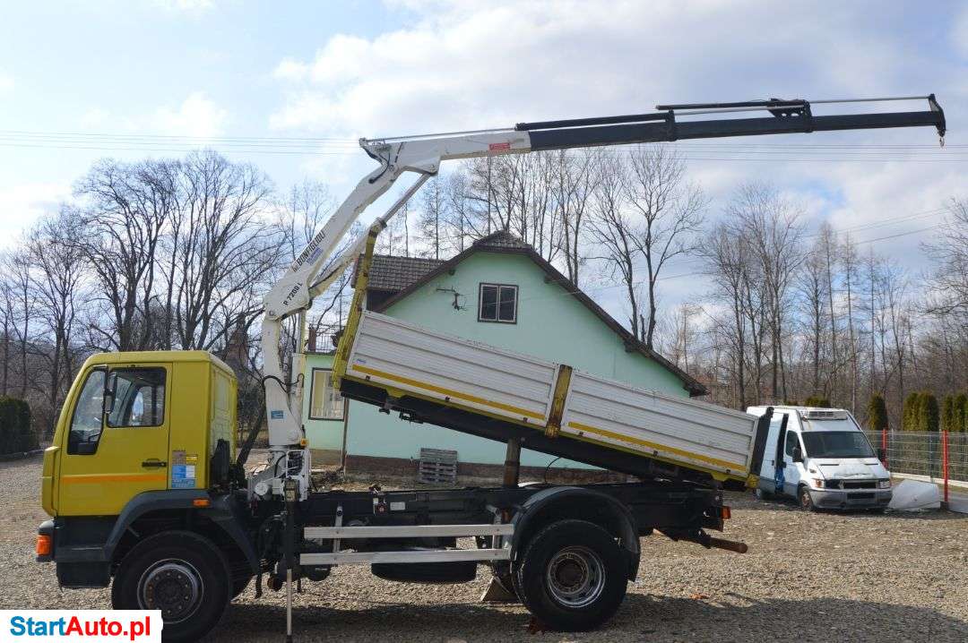 MAN 18.280 Wywrotka 3-Str + HDS Bonfignoli P.7200 L Stan * BDB *