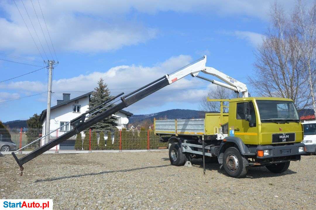 MAN 18.280 Wywrotka 3-Str + HDS Bonfignoli P.7200 L Stan * BDB *