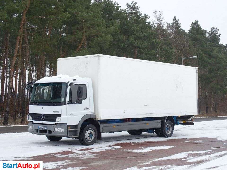 Mercedes-Benz ATEGO 1218 Kontener Z Windą Sprowadzony Poduszki