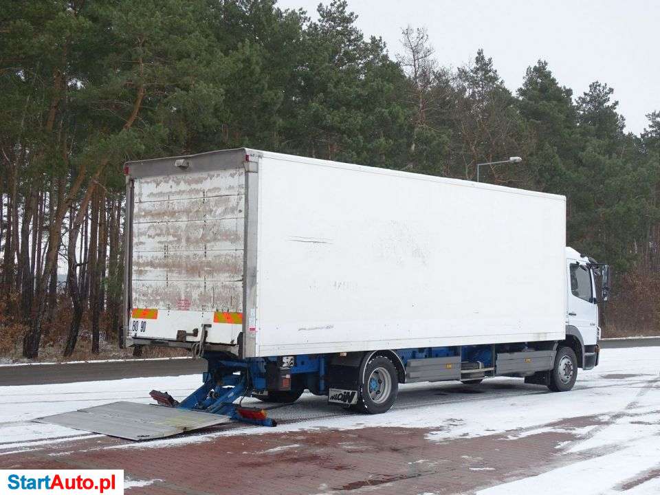 Mercedes-Benz ATEGO 1218 Kontener Z Windą Sprowadzony Poduszki
