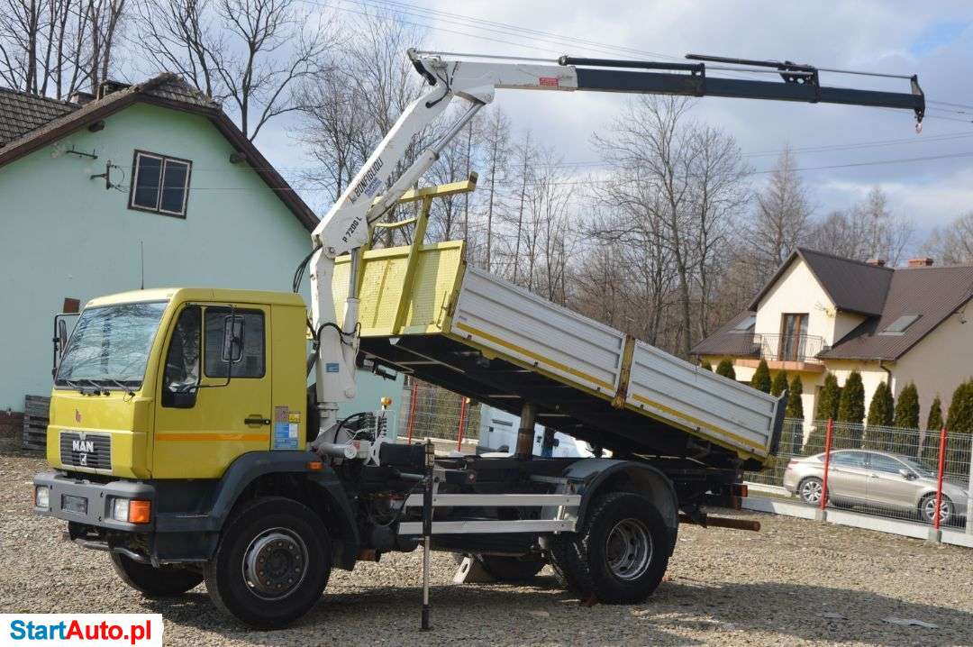 MAN 18.280 Wywrotka 3-Str + HDS Bonfignoli P.7200 L Stan * BDB *