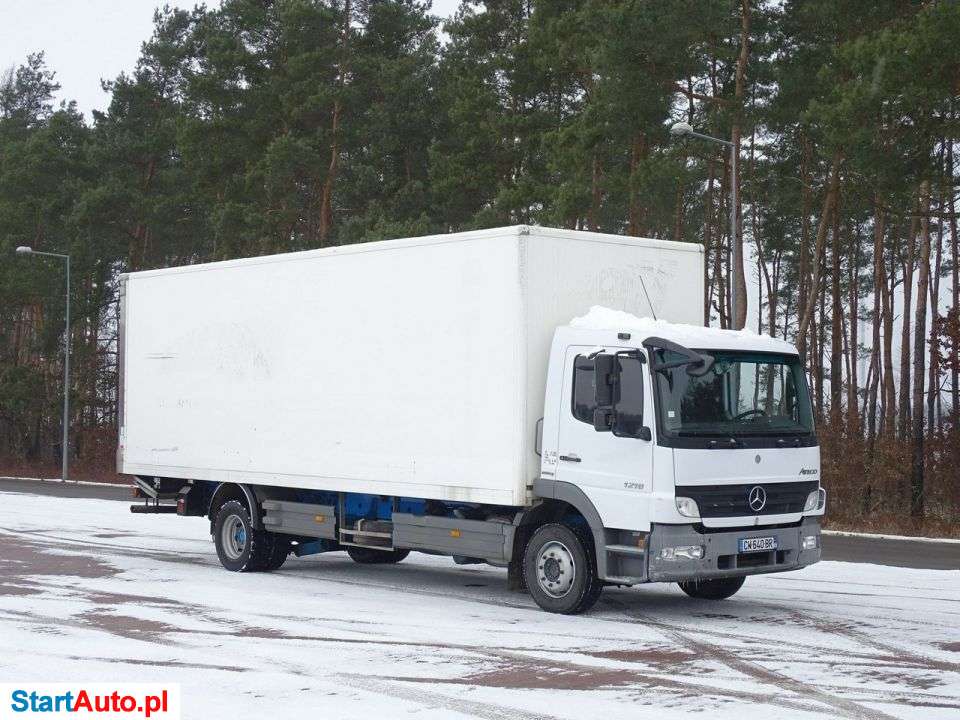Mercedes-Benz ATEGO 1218 Kontener Z Windą Sprowadzony Poduszki