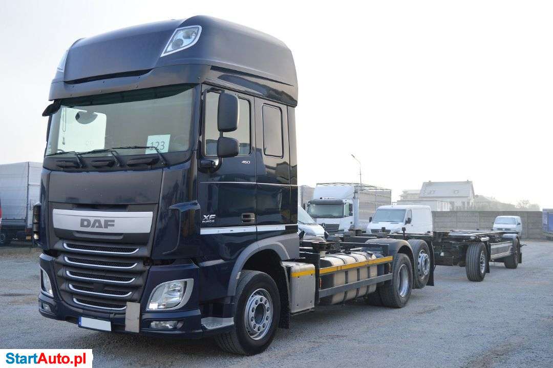 DAF XF 106.460 EURO 6 BDF DO ZABUDOWY + PRZYCZEPA ZESTAW STANDARD SUPER STAN