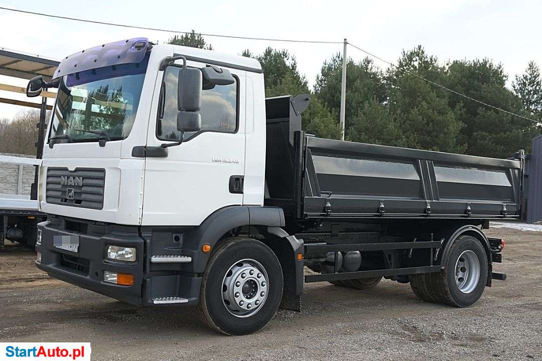 MAN TGM 18.240 WYWROTKA 3-Stronna * Dalon PL * SUPER STAN!