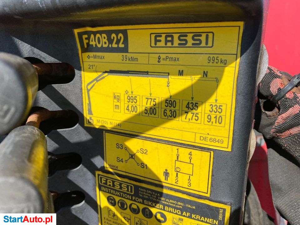 Iveco DAILY 70C17 DOKA Skrzynia HDS FASSI F40.22 Zamiatarka Rotor