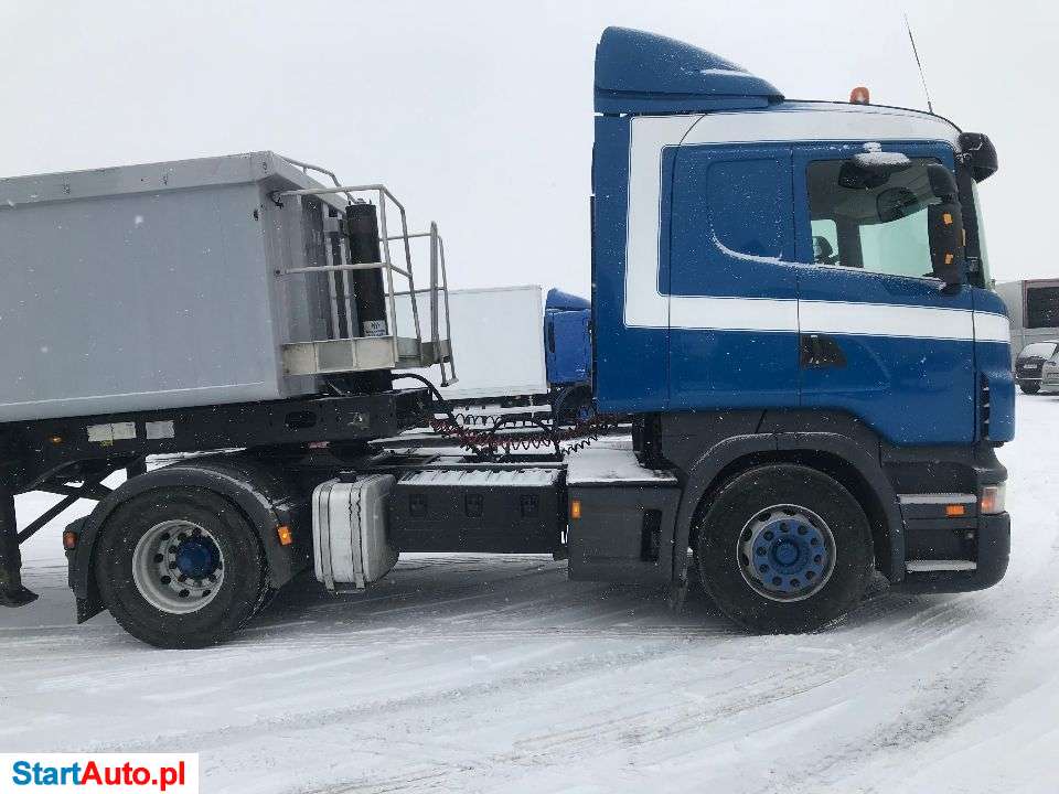 Scania DZIERŻAWA SCANIA WYWROTKAALUMINIOWA ŻWIROWA * TACHO NA TARCZKI * NACZEPA WYWROTKA * ZESTAW WYNAJEM 7 Tys Zł