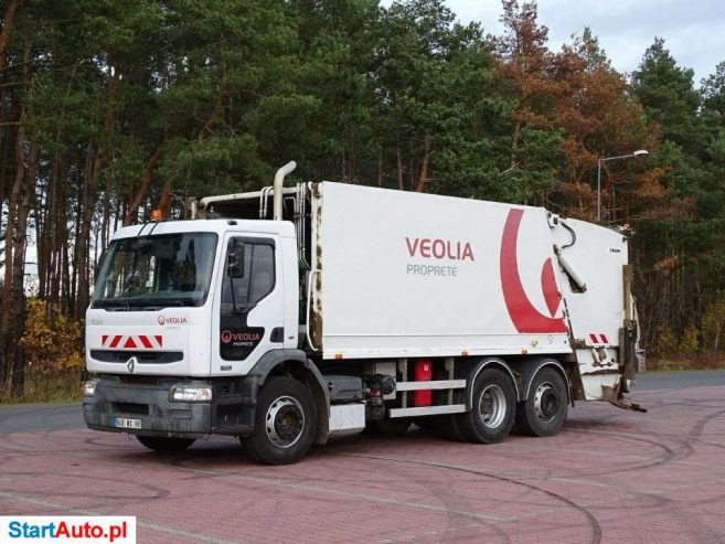 Renault PREMIUM 320 DCI ŚMIECIARKA Zabudowa Faun Wrzut TERBERG Sprowadzony