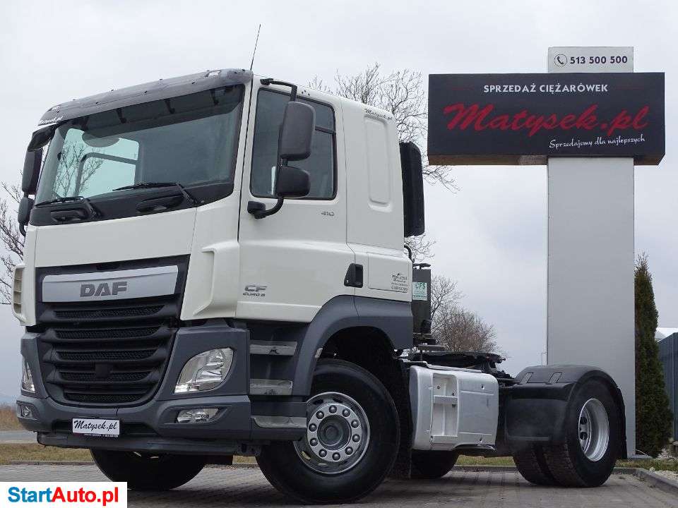 DAF CF 410 / HYDRAULIKA / NISKA KABINA / WYSOKO ZAWIESZONY / AUTOMAT / EURO 6 /