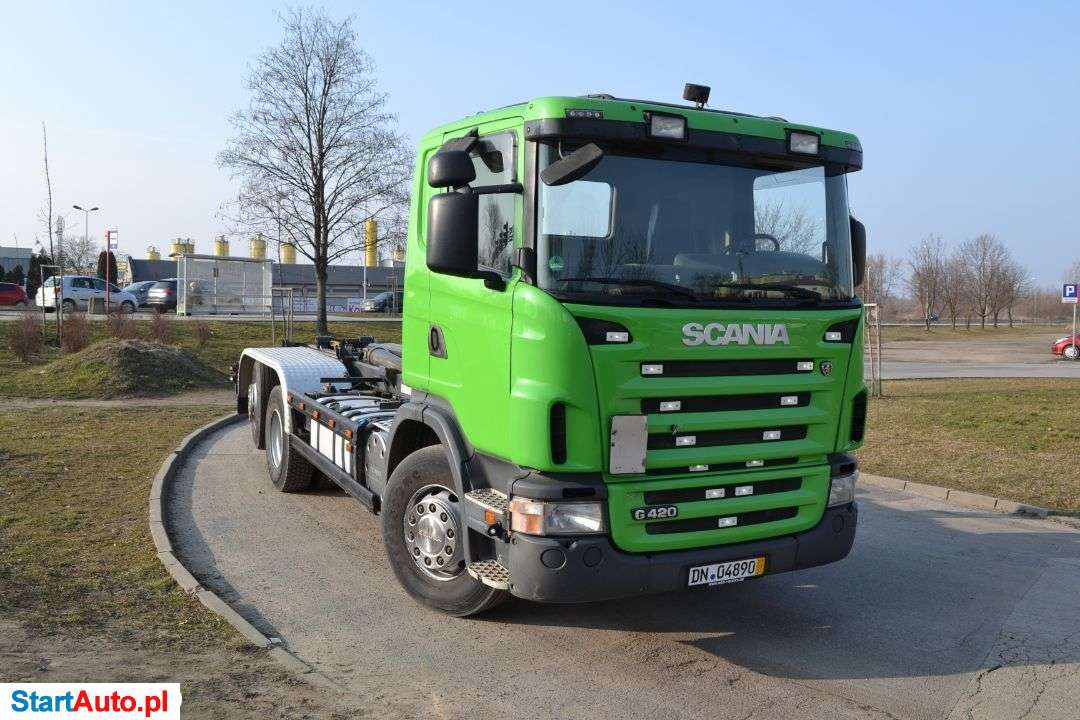 Scania G 420 HAKOWIEC HAK MEILLER 2070 SKRĘTNA OŚ MANUALNA SKRZYNIA