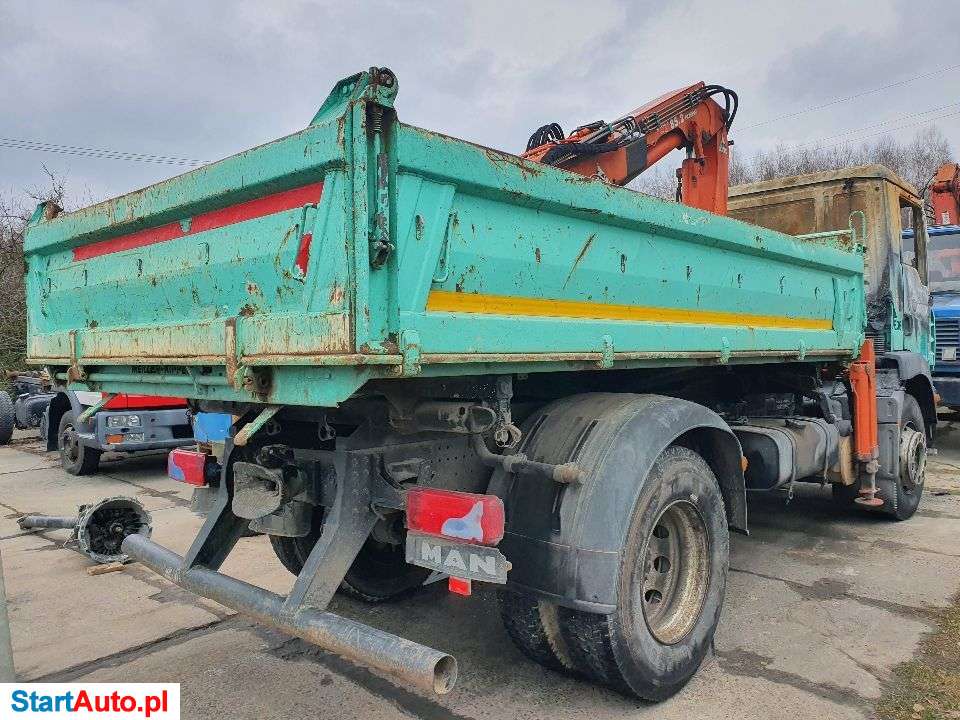 MAN TGM 18.280 4×2 Wywrotka HDS Atlas 85.2 Meiller Kipper Terex Uszkodzony