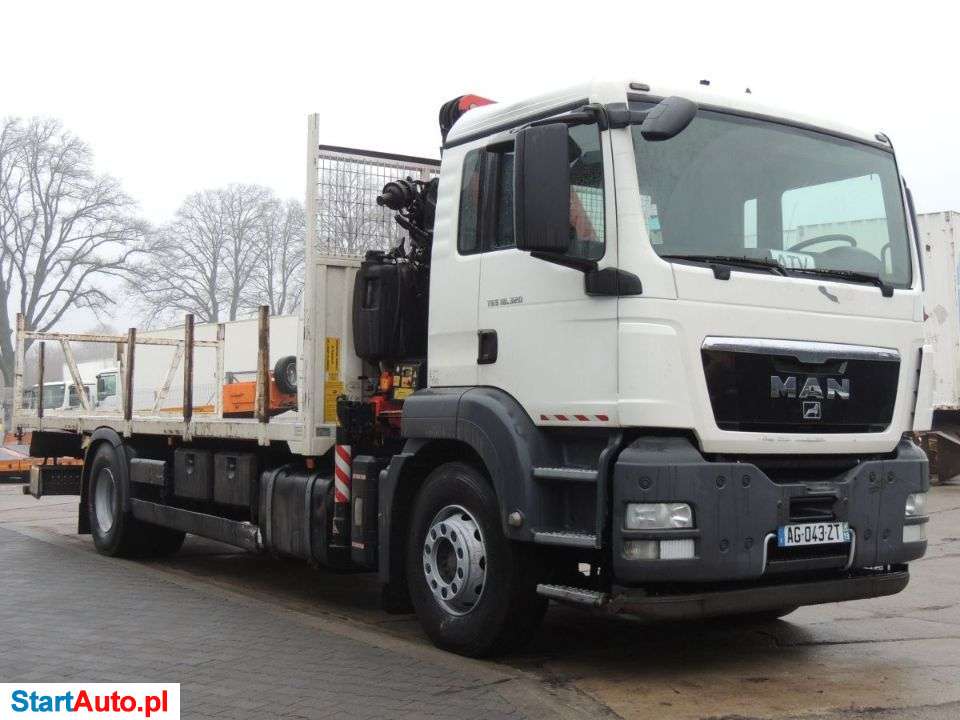 MAN TGS 18.320 Platforma + Żuraw Fassi F130 , EURO 4