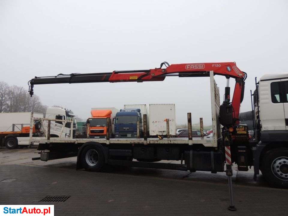 MAN TGS 18.320 Platforma + Żuraw Fassi F130 , EURO 4