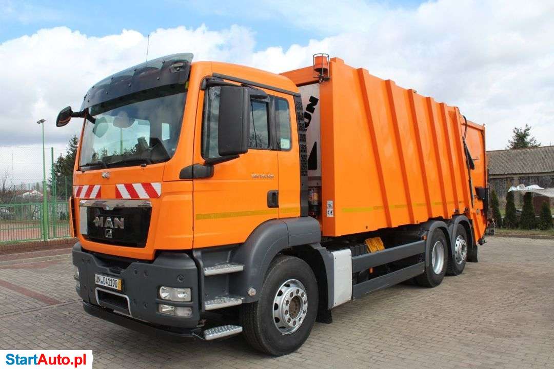 MAN TGS 26.320 ŚMIECIARKA FAUN ZOELLER Z NIEMIEC