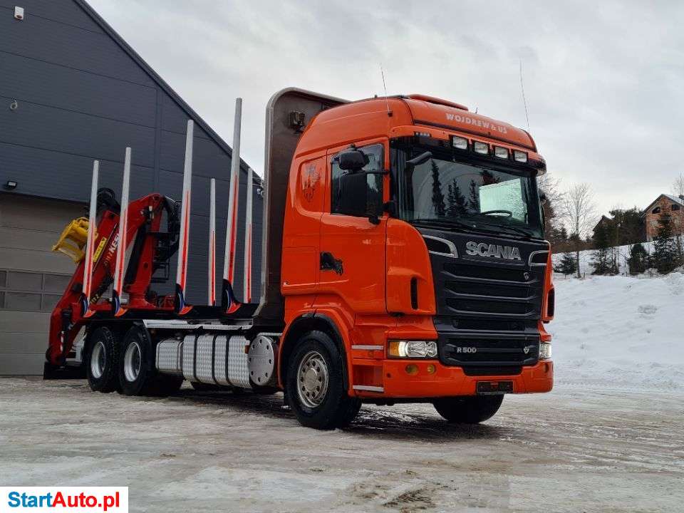 Scania Do Drewna Drzewa Lasu Dłużycy Doll Stos Przyczepa