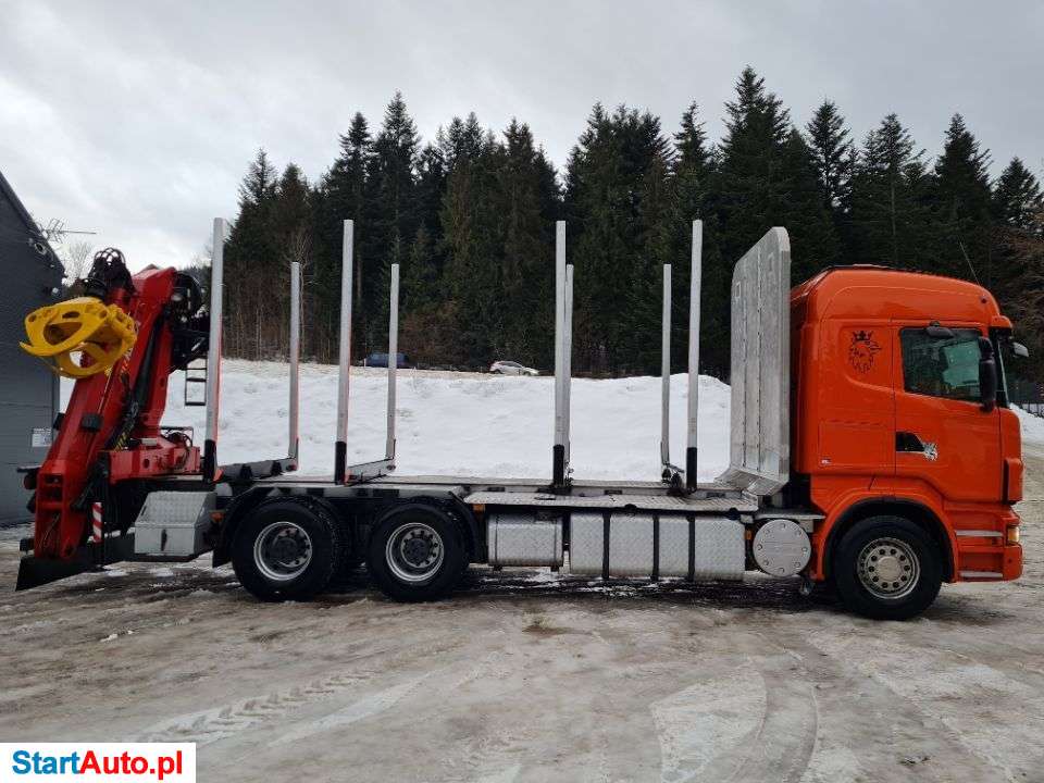 Scania Do Drewna Drzewa Lasu Dłużycy Doll Stos Przyczepa