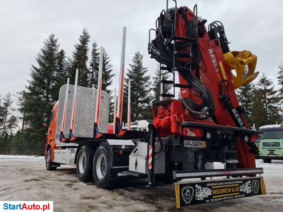 Scania Do Drewna Drzewa Lasu Dłużycy Doll Stos Przyczepa