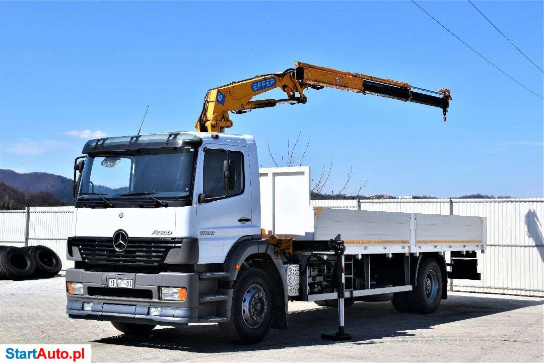 Mercedes-Benz ATEGO 1828 Skrzynia 6,90m + EFFER120/2S + PILOT !