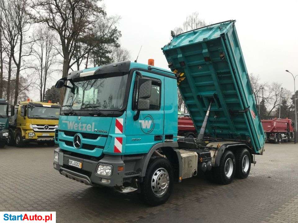 Mercedes-Benz ACTROS 2641 MP3 6X4 EURO 5, WYWROTKA TRZYSTRONNA MEILLER BORDMATIK,