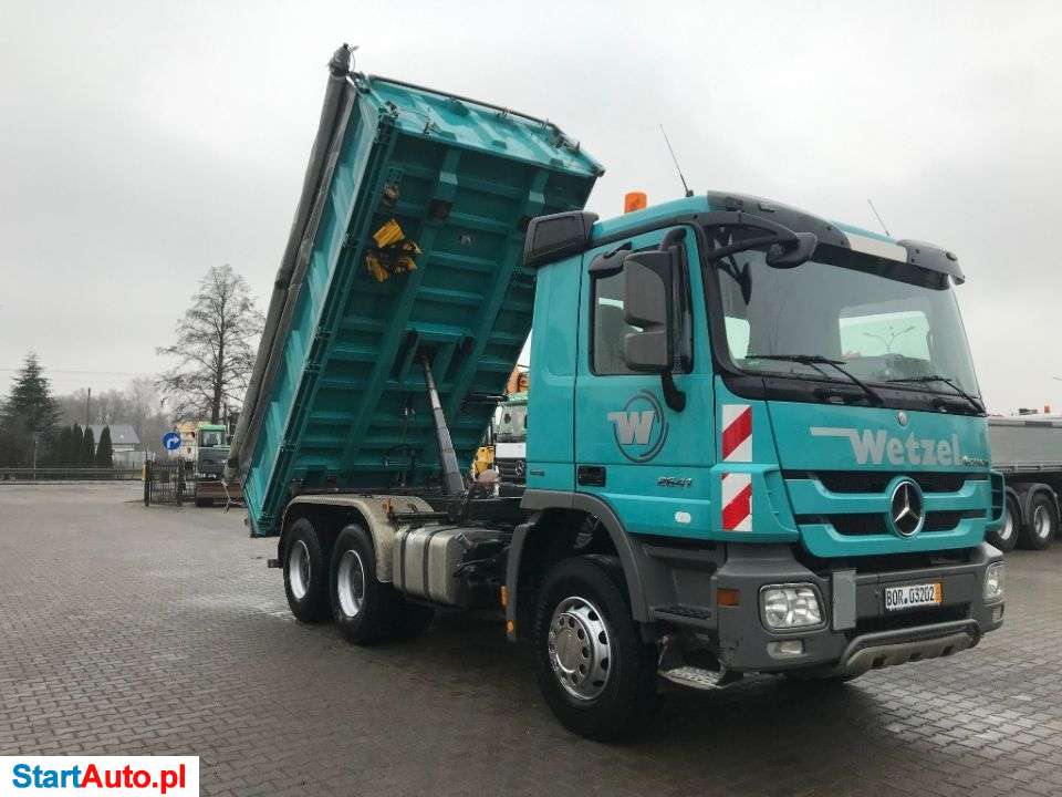 Mercedes-Benz ACTROS 2641 MP3 6X4 EURO 5, WYWROTKA TRZYSTRONNA MEILLER BORDMATIK,