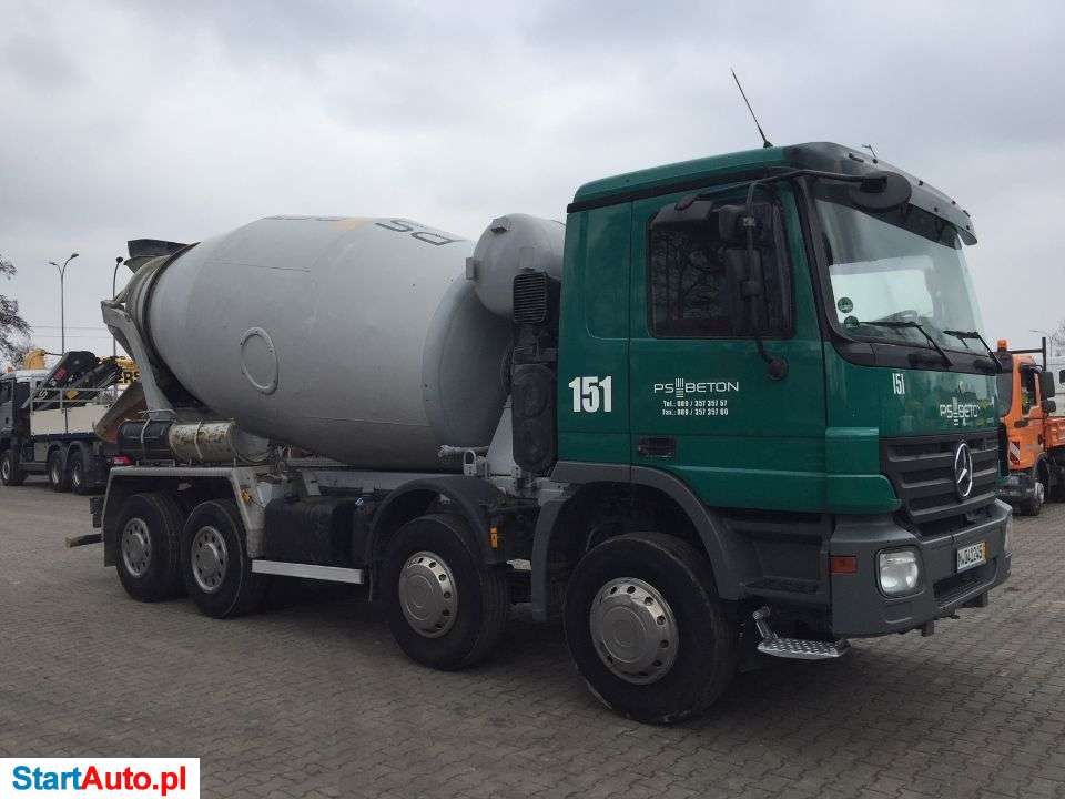 Mercedes-Benz MERCEDES ACTROS 3241 8X4 BETONOMIESZRAKA STETTER 9m3 Nr 712