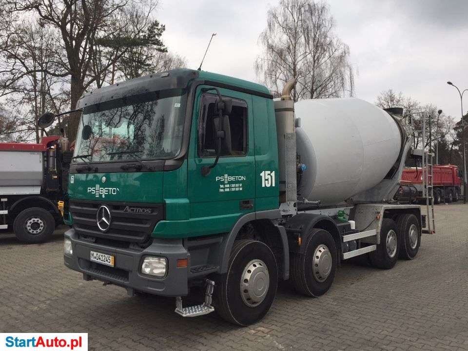 Mercedes-Benz MERCEDES ACTROS 3241 8X4 BETONOMIESZRAKA STETTER 9m3 Nr 712