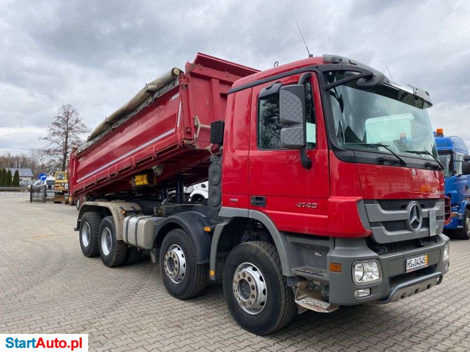 Mercedes-Benz ACTROS 4146 MP3 8X4 EURO 5 WYWROTKA TRZYSTRONNA MEILLER BORDMATIK