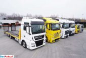 Mercedes-Benz Actros 2542 , 2545 , MAN TGX 26.460 , TGL 8.180 , TGL 12.220 , Autolaweta , Laweta , Platforma , Transport Maszyn