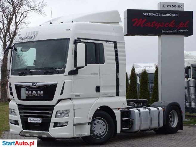 MAN TGX 18.500 / RETARDER / XLX / 56 TYS. KM. / HYDRAULIKA / FLEETBOARD / NAVI / ACC / PCC / 2018 ROK