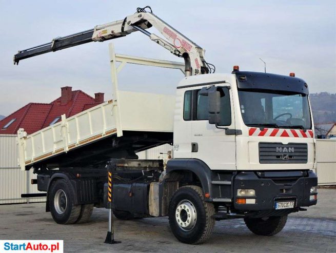 MAN TG 310A WYWROTKA+BORDMATIC 4,50m+ HDS* 4×2 !