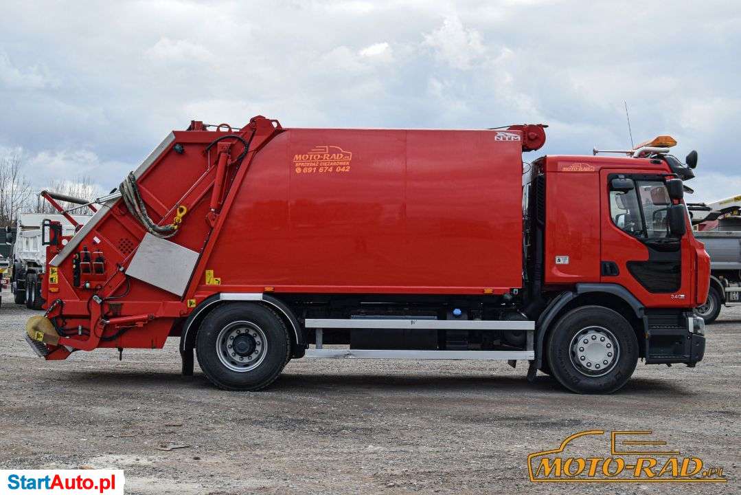 Renault PREMIUM / 4×2 / EURO 5 / ŚMIECIARKA / ZABUDOWA NTM / WRZUT NA WSZYSTKIE POJEMNIKI / AUTOMAT / KAMERA COFANIA