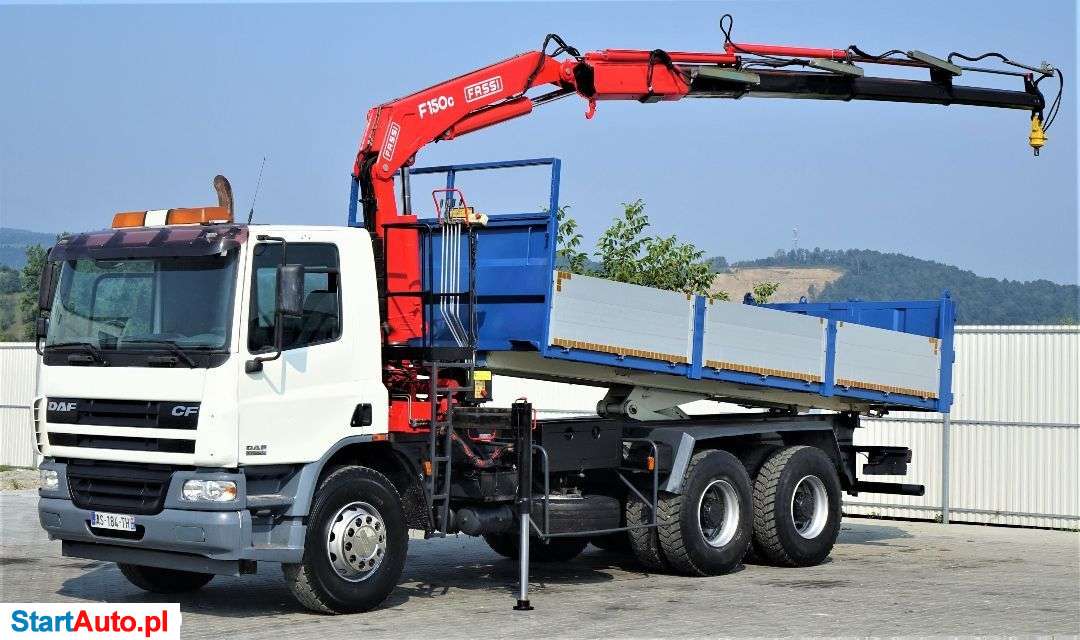 DAF CF 75.360 *Wywrotka 6,10 + HDS* 6×4* Stan Bdb!