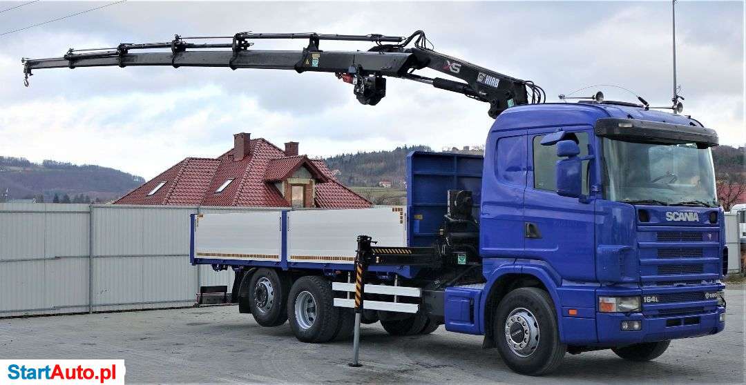 Scania 164L 580 Skrzynia 6,30m +HDS/PILOT*Stan BDB!