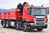 Scania P400 WYWROTKA 6,20m + HDS + PILOT * 8×4 *
