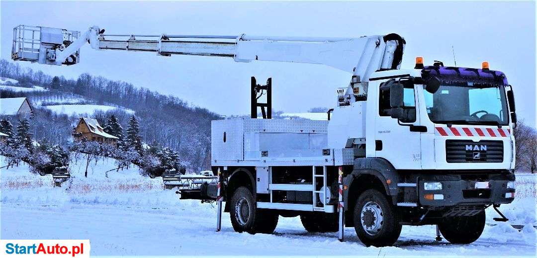 MAN TGM 18.330 Podnośnik Koszowy/Zwyżka 23,00m*4×4