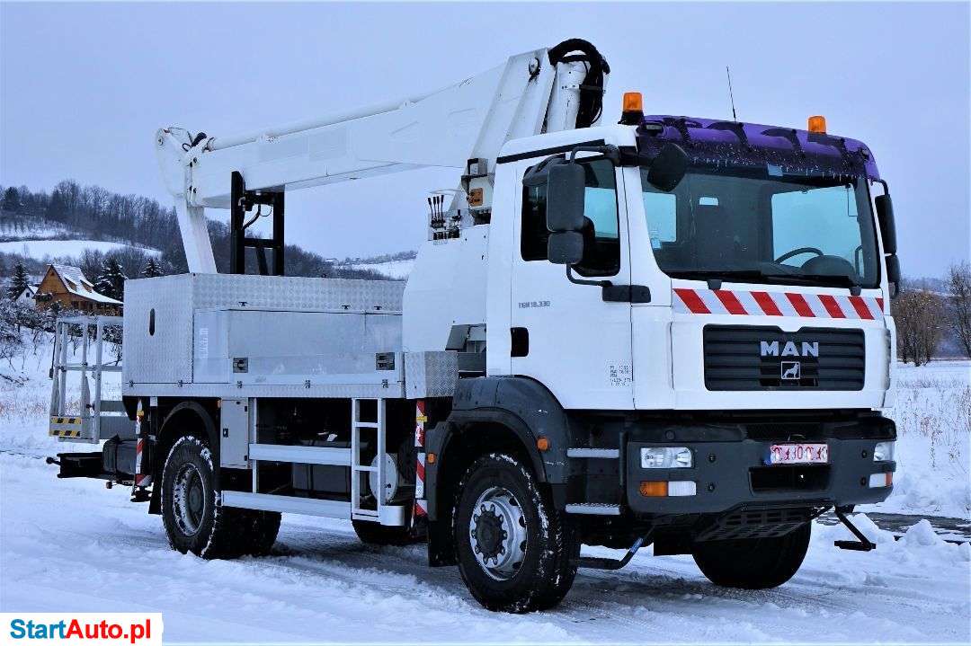 MAN TGM 18.330 Podnośnik Koszowy/Zwyżka 23,00m*4×4