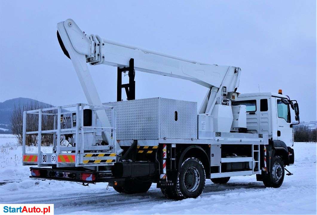 MAN TGM 18.330 Podnośnik Koszowy/Zwyżka 23,00m*4×4