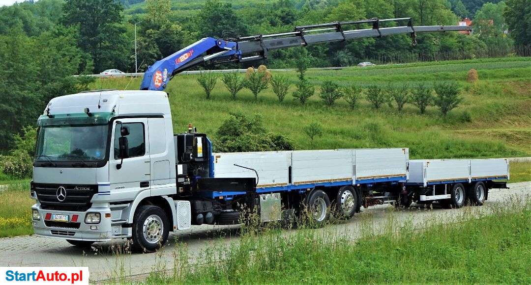 Mercedes-Benz ACTROS 2541 Skrzynia 8,60m+HDS/PILOT+Przyczepa!