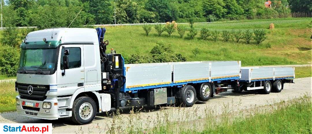 Mercedes-Benz ACTROS 2541 Skrzynia 8,60m+HDS/PILOT+Przyczepa!