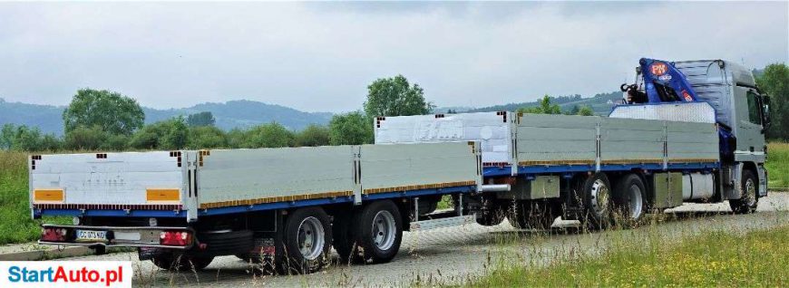 Mercedes-Benz ACTROS 2541 Skrzynia 8,60m+HDS/PILOT+Przyczepa!