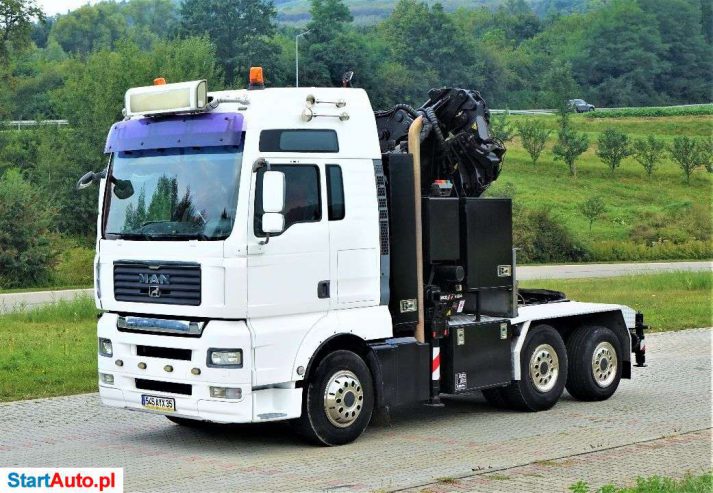MAN TGA 26.480 Ciągnik Siodłowy+HDS+JIB/PILOT*6×6!