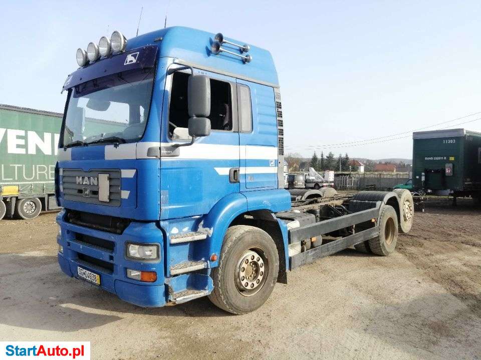 MAN TGA 26.463 Rama Podwozie 6×2 E3 Manual 2002 Rok PTO