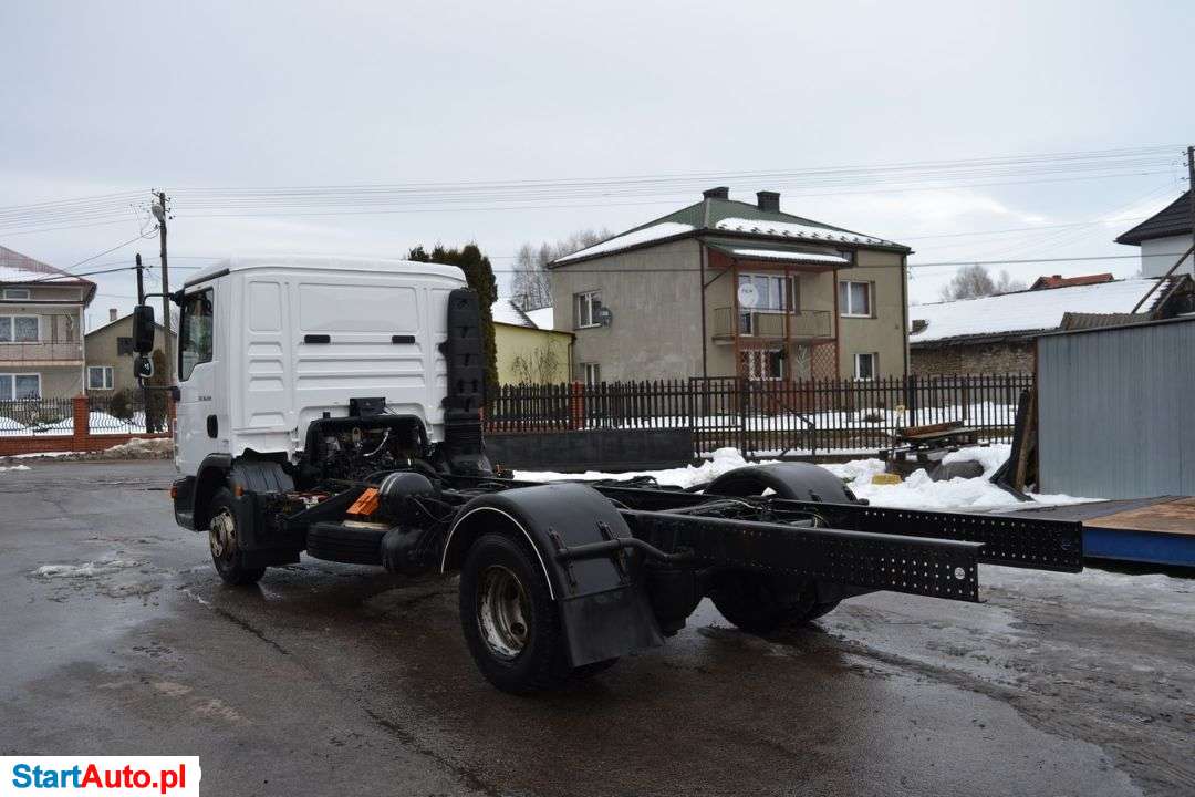 MAN TGL 12.220 10.220 Rama Do Zabudowy Niski Przebieg Blokada Mostu Klima 12.180 Możliwość Montażu Dowolnej Zabudowy Nowy 3-Stronny Wywrot Kiper Wywrotka HDS