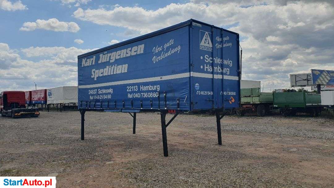 Krone ZABUDOWA KRONE BDF KONTENER+ FIRANKA DRZWI 7.45×2.5 St.Bdb