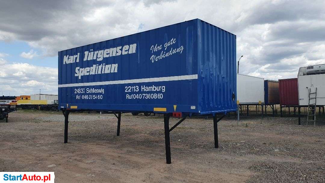 Krone ZABUDOWA KRONE BDF KONTENER+ FIRANKA DRZWI 7.45×2.5 St.Bdb