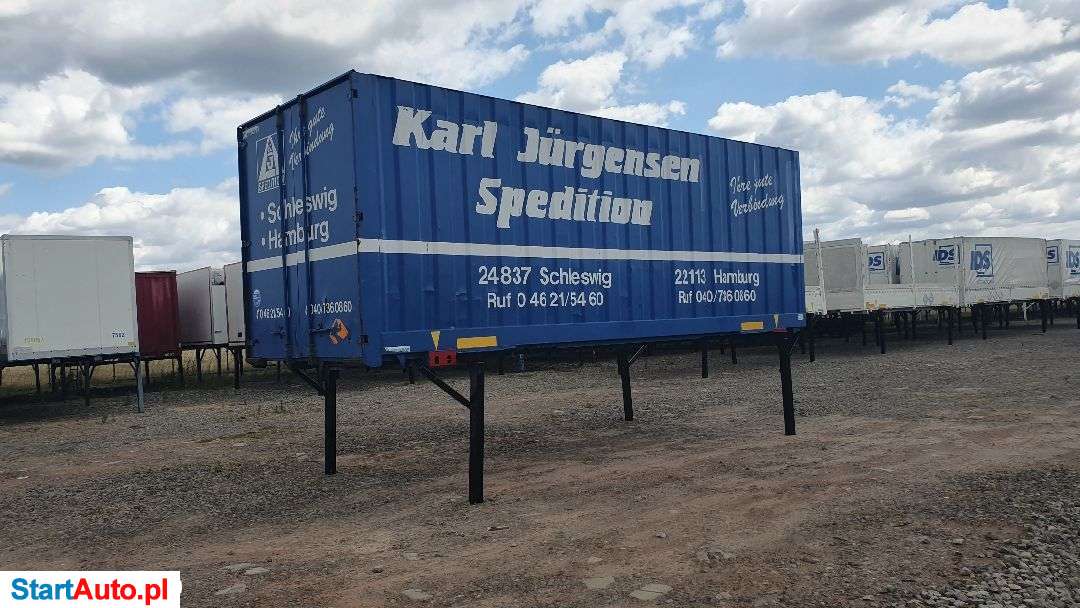 Krone ZABUDOWA KRONE BDF KONTENER+ FIRANKA DRZWI 7.45×2.5 St.Bdb