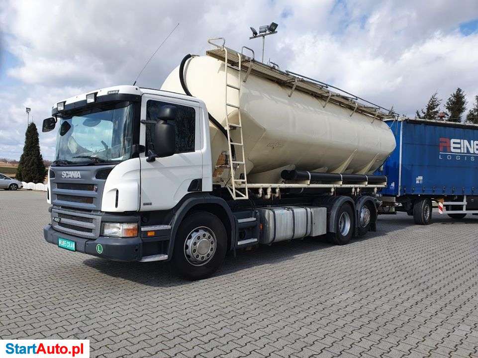 Scania P 420 SILOS 5 KOMOROWY 33000 L TRZECIA OŚ SKRĘTNA