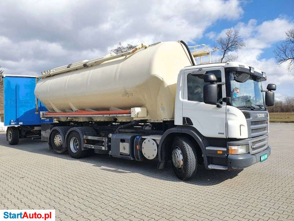 Scania P 420 SILOS 5 KOMOROWY 33000 L TRZECIA OŚ SKRĘTNA
